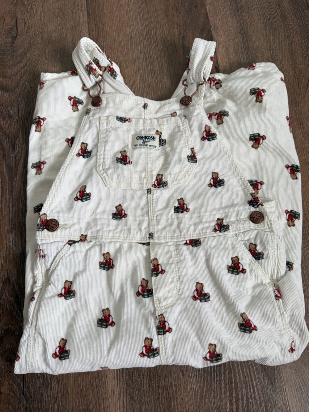 Oshcosh Corduroy Bear Overalls Size 5T